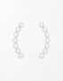 Dazzling Cubic Zirconia Curved Bar Studs in Sterling Silver